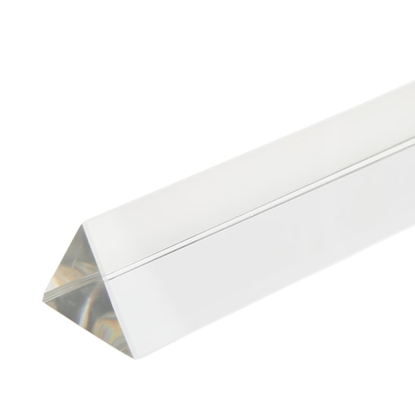 1/4 tomme optisk glas trekantet prisme farverig gennemsigtig fysik undervisningsprisme til kunstneriske fotoeffekter bryllup
