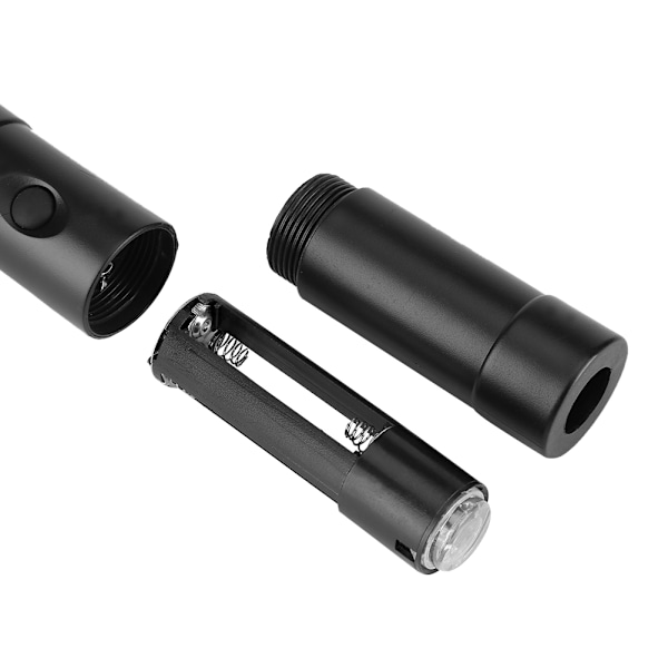 Batteridrevet 7 Farveskiftende LED Paraply Lommelygte til Sikker Nattevandring Sort
