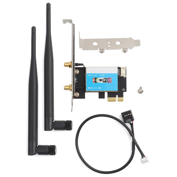 PCIE Netværkskort 433Mbps Dual Band 2.4g 5G til Bluetooth 4.0 til Bluetooth Netværkskort til Desktop