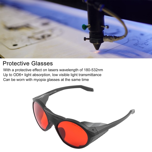 180532nm skyddsglasögon professionella antigröna laserglasögon kit för skönhet