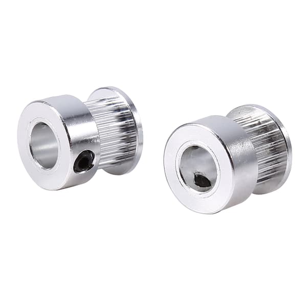 2 stk. Aluminium Leje-Trinser 8mm Indvendig Diameter 20 Tænder til 3D Printer