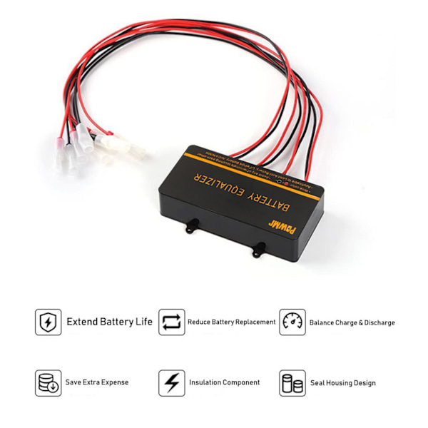 48V Gel Batteri Equalizer Batterispændingsbalancer til Blysyre Batterisystem Serie-Parallel Forbundet Laderegulator