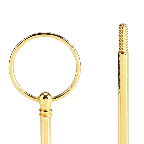 Kakställ med flera nivåer, Handtag, Fruktfat, Hårdvara, Montering, Hållare (3-nivåer Rund Guld)