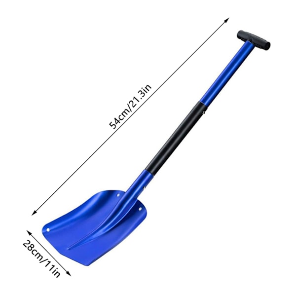 Teleskopisk Snöskyffel Sport Utility Skyffel Infällbar Campingskyffel Snöröjningsverktyg