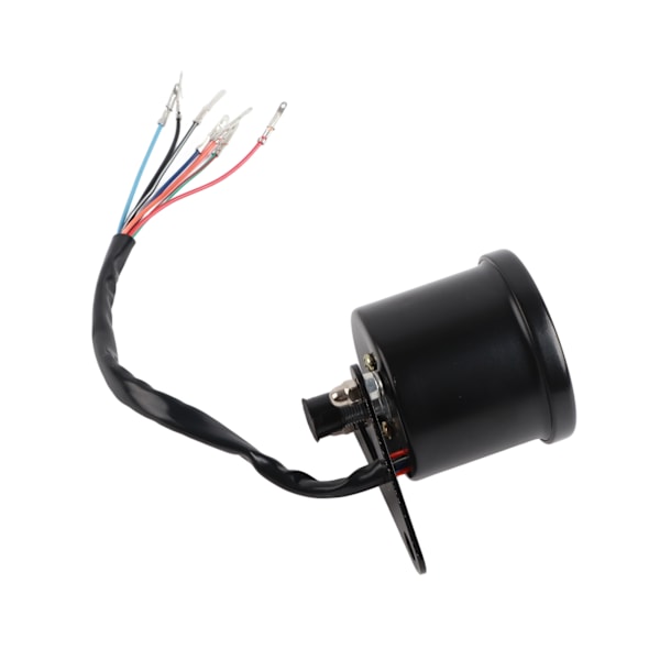 Odometer Motorcykel LED Baggrundslys Speedometer Måler Signal Universal (Sort)