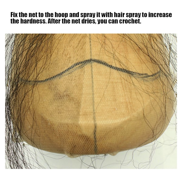 30x30cm Film Makeup Blonde Net Blonde Parykk Falsk Skjegg Blonde Closure Making Supply Tilbehør