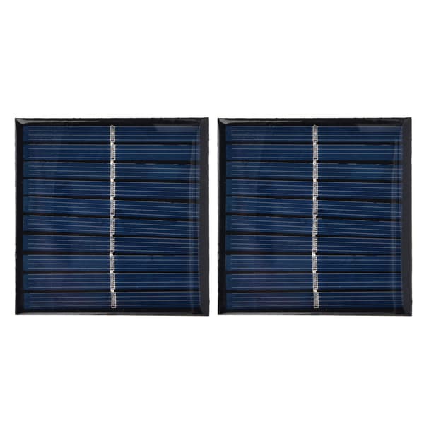 2 stk. Mini solpanel Bærbart indkapslet celle Epoxy Fleksibel DIY brug 0,7W 5V 0‑140mA