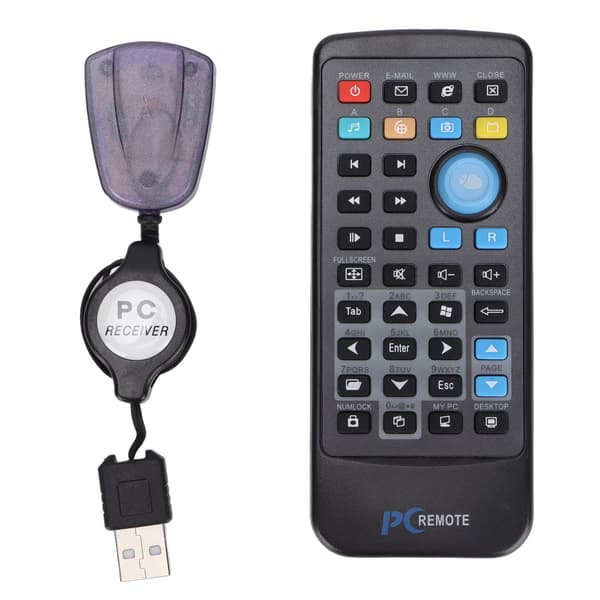 Fjernkontroll USB-mottaker Kontroll PC Datamaskin Fjernkontroll Trådløs Fjernkontroll