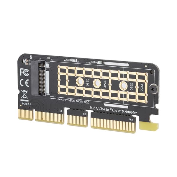 M.2 NGFF SSD til PCI-E 3.0 X16 høyhastighets SSD harddiskadapter utvidelsesstigerørskort