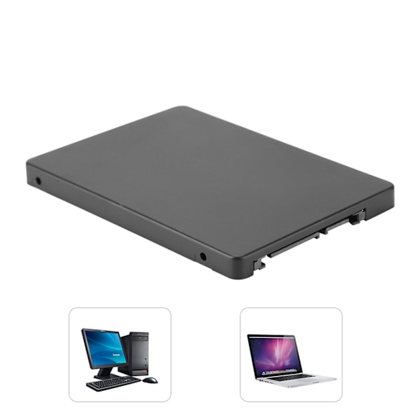NGFF SSD Solid State Drive til SATA3 Riser Adapter Konverter Kort Sort