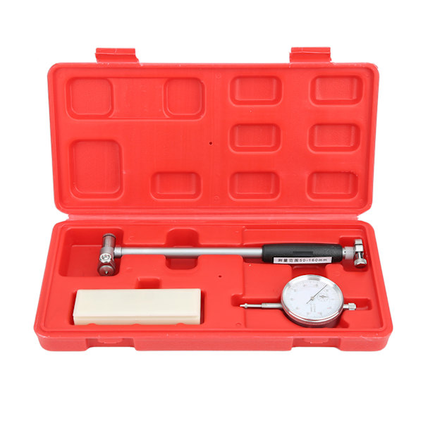 Dial Bore Gauge 50-160MM Diameter Indikator Måling Motor Cylinder Værktøjssæt