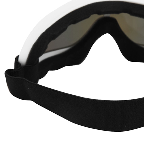 PC Vindtäta Skidglasögon Motorcykel Unisex Utomhus Sport Cykling Skyddsglasögon för Vuxna Barn Vit Ram Färg Linser