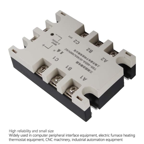 40A Trefaset SSR Inngang Solid State Relé TSR‑40DA H