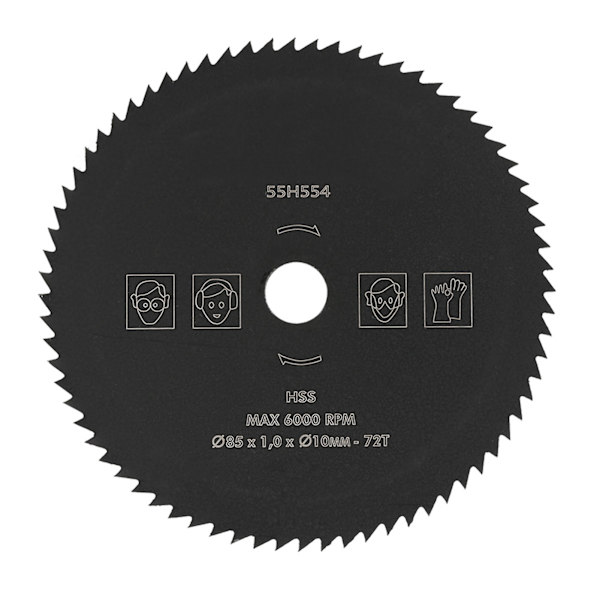 85mm*10mm 72T HSS Cirkelsågblads Skärande Skiva Hjul För Trä Metall