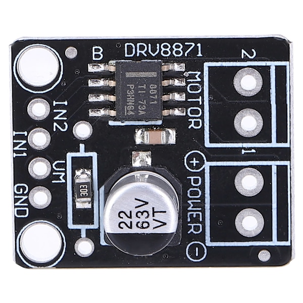 DC-moottoriohjainkortti DRV8871 BOB -ohjainmoduuli 3.6A PWM-ohjausportti tulostimelle, sähkölaitteille, teollisuuslaitteille