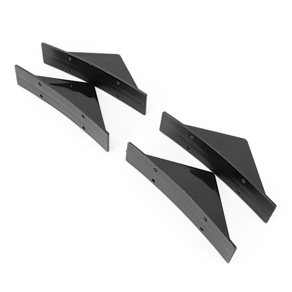 Blank Sort Hajfinne Bagkofanger Diffuser Læbe Spoiler Kit med Monteringsskruer Universal