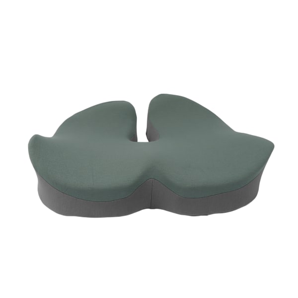 Memory Foam Pute Alle Årstider Universal Kjølende Pustende Trykkavlastende Sittepute for Kontorstol Studentbenk Matcha Grønn og Lys Grå