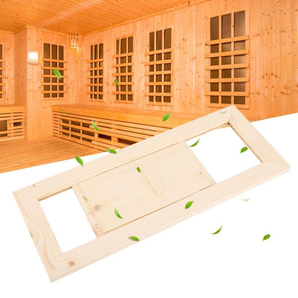 Trä Rektangulär Luftventil Galler Ventilation Ångbastu Sauna Tillbehör