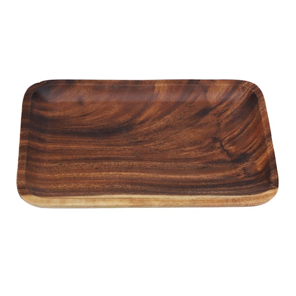 Elegant Sushibricka Snacks Sallader Efterrätter Träserveringsfat för Hem Restaurang 25*17*2cm