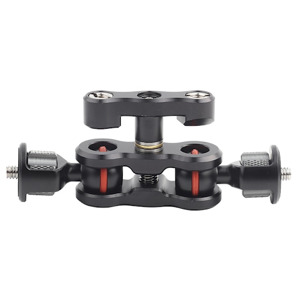 Multifunktionell Dubbel Kulhuvud Hot Shoe Magic Arm Mount Adapter Kamera Tillbehör