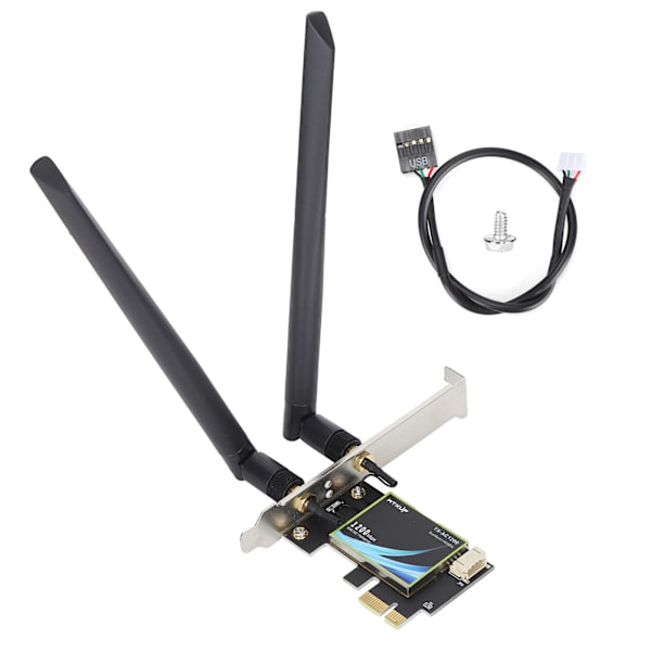 WiFi Adapter PCI E DualBand 2.4/5GHz 300/867Mbps Trådløs Connector til PC Desktop