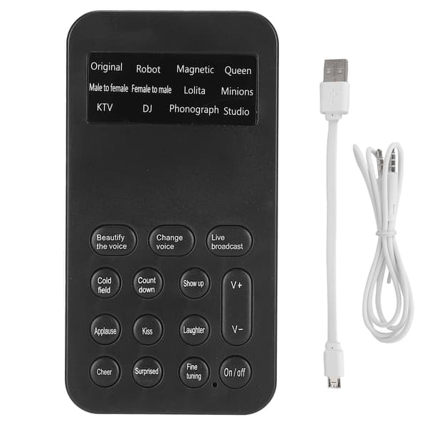 Mand til Kvinde Lydskifter Spil Live Broadcast Telefon Computer Universal Mini Lydkort