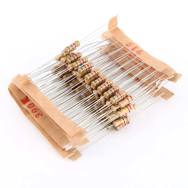 1000 stk. 1/2W 1-10M ohm Kulfilmmodstande Sortiment Elektroniske Komponenter