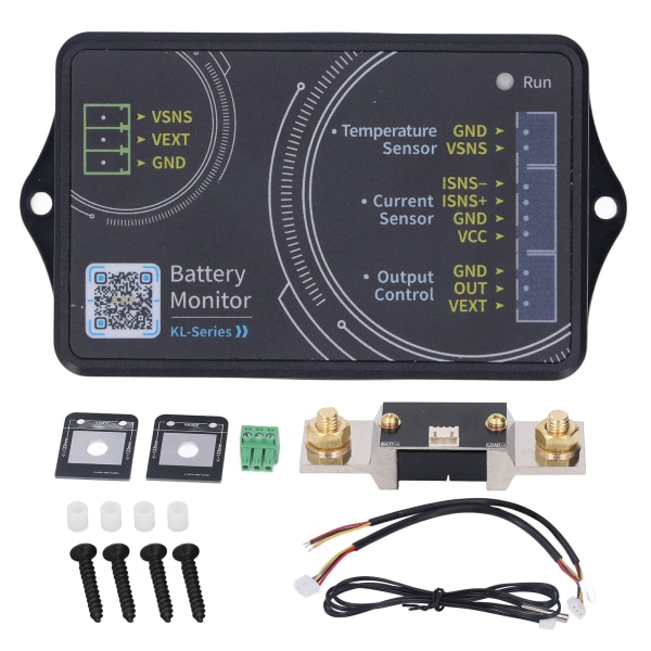 Akun valvontalaite 400A Bluetooth 0‑120V Langaton jännitteen ja virran mittari RV-tarvikkeet KL140F