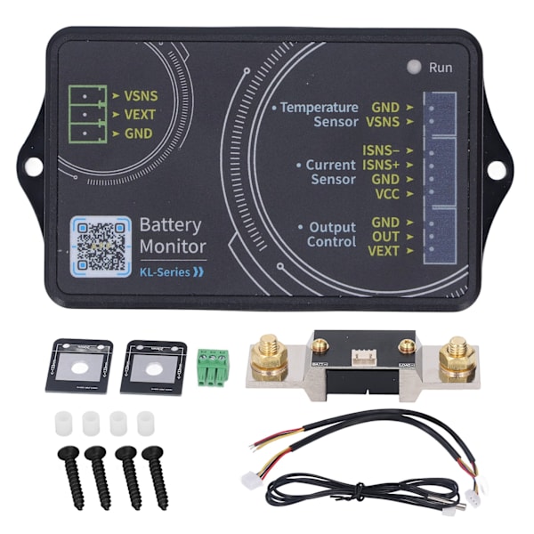 Batteri Monitor 400A Bluetooth 0‑120V Trådløs Spændings- og Strømmåler RV Tilbehør KL140F