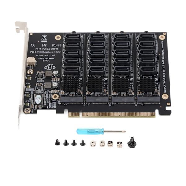 PCIE X16 -laajennuskortti DC-virtapiirillä, vakaa toiminta, JMB585-siru, PCIE - SATA 6G -sovitinkortti