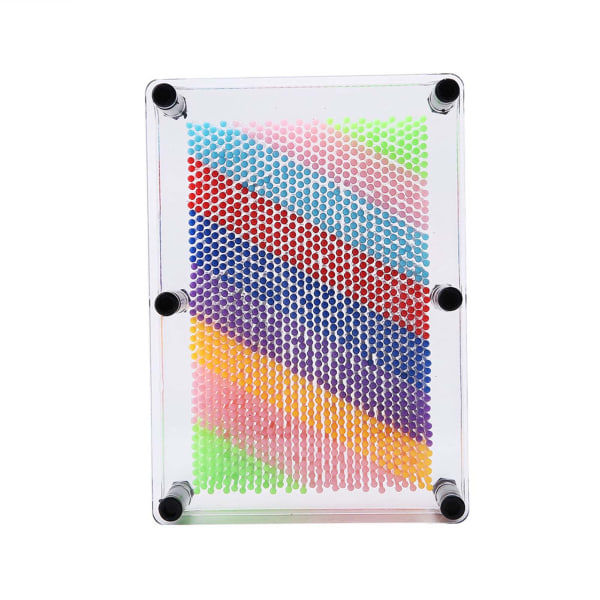 3D Pin Art Board Novel Pin Art Toy för barn och vuxen present (transparent mitten)