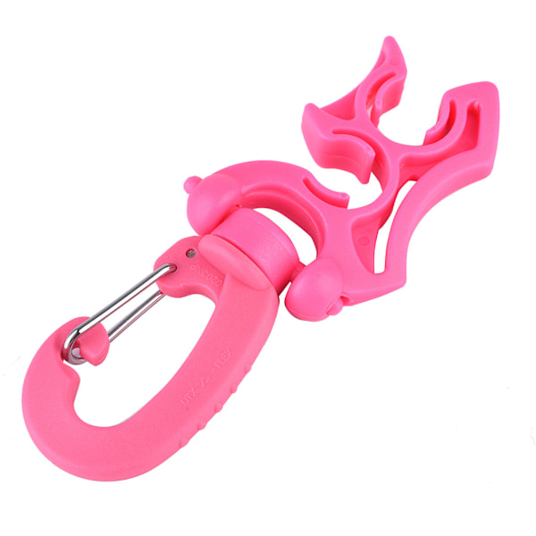 Dykning Dobbelt BCD Slangeholder Clip Regulator Holder Spænde Krog til Snorkling (Pink)