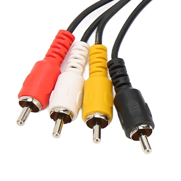 5 Pin DIN til 4 RCA Kabel Hun til Han Plug and Play Lydadapterledning til CD Forstærker Højttaler 1,5 m