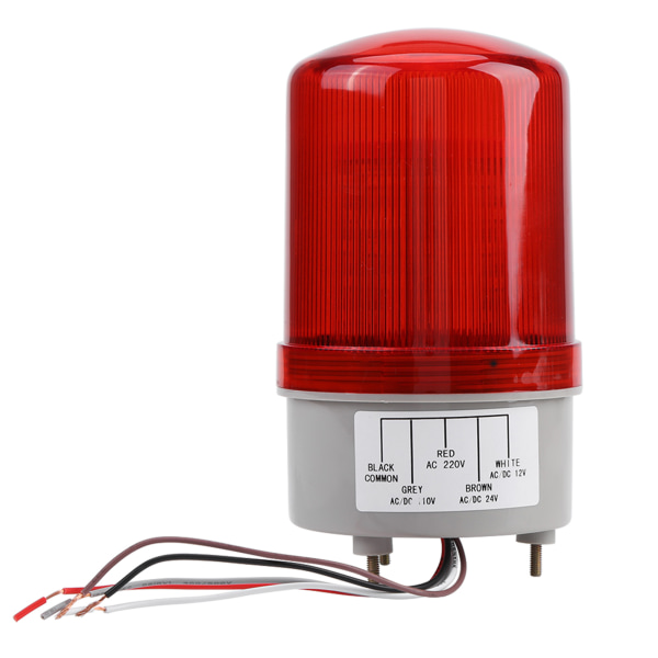 1st Röd LED Nödvarningsljuslampa Roterande varningslampa AC220V