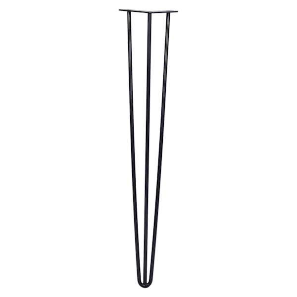 4 stk./sæt 28 tommer/30 tommer hårnålsformede metal møbelbordben massivt jern laptopbord (30 tommer)