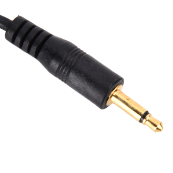 2 stk. Universal 3,5 mm til hann Flash PC Sync Kabel Spiralledning med Skruelås for Digitale Kameraer