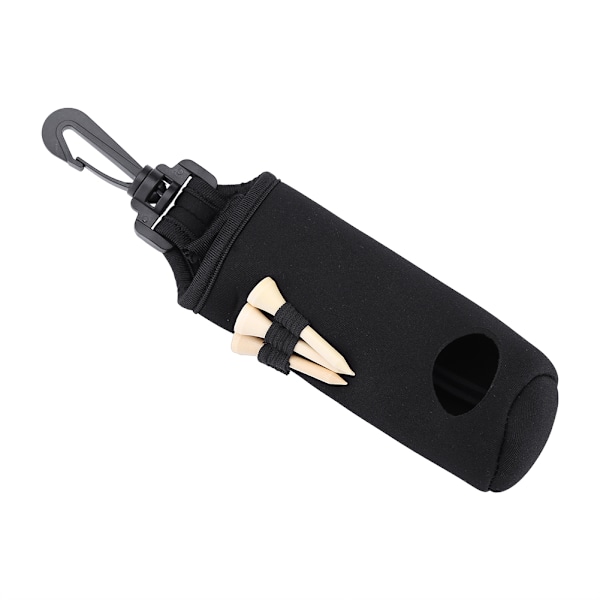 Golfboldtaske Holder Clip Utility Pung Golfspillere Organizer Golftilbehør Med Tees Sort