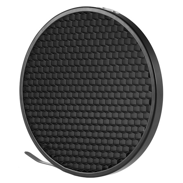 7'' Standard Reflektor Diffuser Lampskärm Skål med 60° Honeycomb Grid för Bowens Mount Studio Strobe Blixtljus Speedlite