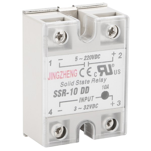 SSR-10 DD 10A 5-220VDC Solid State-relä för industriell automationsprocess