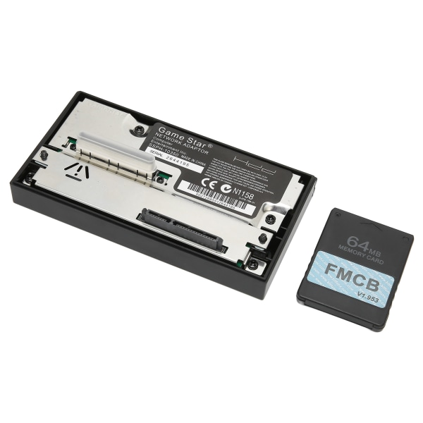 SATA Interface HDD Adapter för PS 2 Network Adapter Set och FMCB Version 1.953 Minneskort 64 MB gratis McBoot