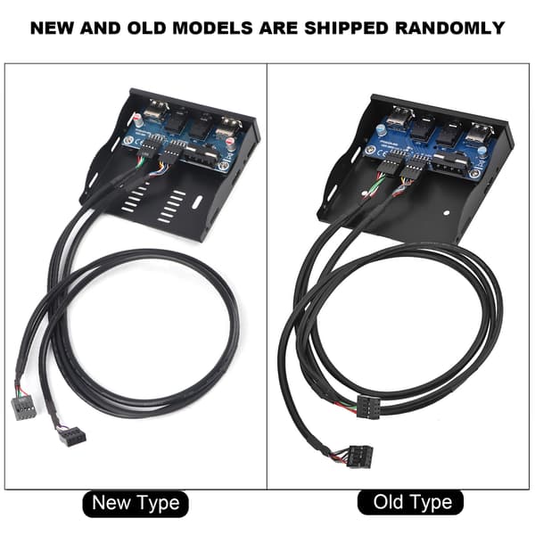 USB2.0 HDAUDIO Floppy Frontpanel 3.5'' 9Pin til 2 USB2.0 Interface med Mikrofon Audio