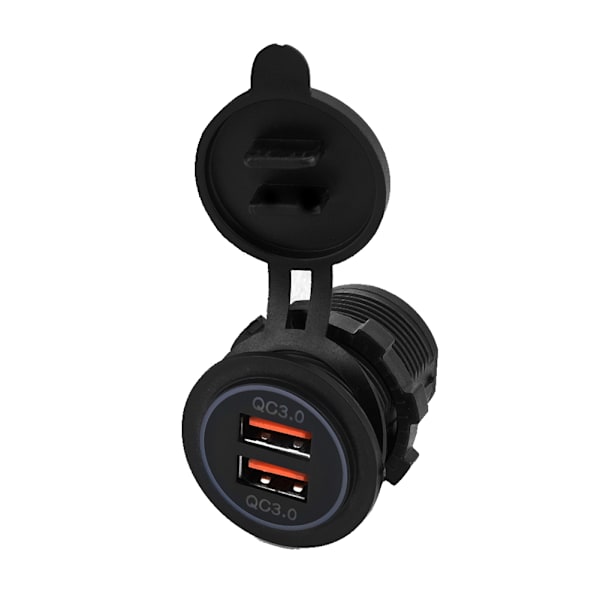Kaksois QC3.0 Pikalataus Kaksois USB Laturipistoke Virta 12/24V Auto Moottoripyörä Vene
