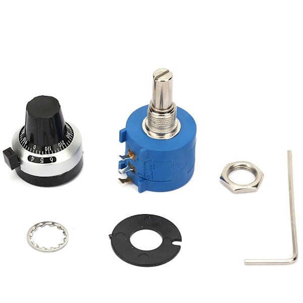 2W Høj Præcision Tælle Dial Multipel Cirkler Trådviklet Potentiometer 3590S-2-101L 100Ohm