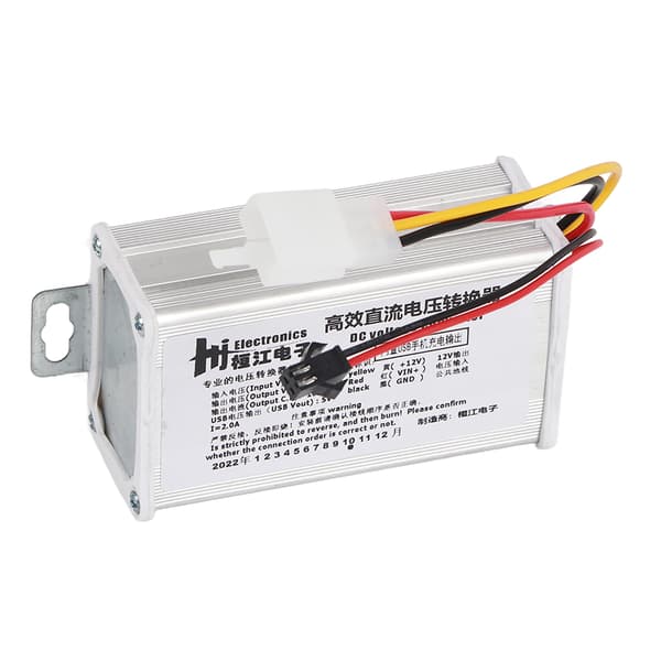 DC Konverter Step Down Strømforsyningsmodul 24V‑72V til 12V10A &amp; USB Output 5V2A