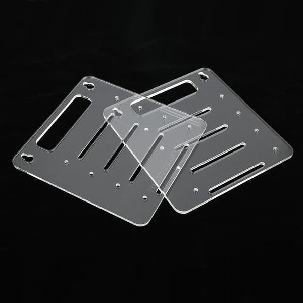 Klar Akryl 4-lags Harddisk Drev Rack Desktop Computer 3,5 tommer HDD Cage Bakke