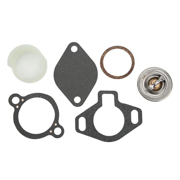 Termostat Kit 807252Q5 Erstatning for MerCruiser med Muffe 160° 4.3L 5.0L 5.7L 7.4L 8.2L 1987 og frem