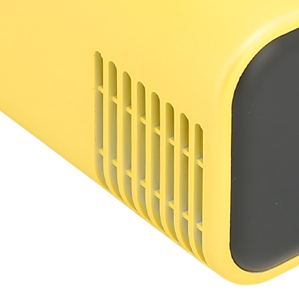 Bærbar Mini Projektor Hjemmekino Mobiltelefon Projektor for Skjermprojeksjon 100‑240V Gul EU-plugg