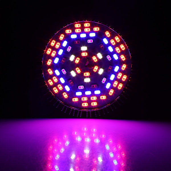 1kpl 50W Täyden Spektrin E27 LED Kasvivalo Kasvien Kasvatusvalo Puutarhaan 78 Lediä