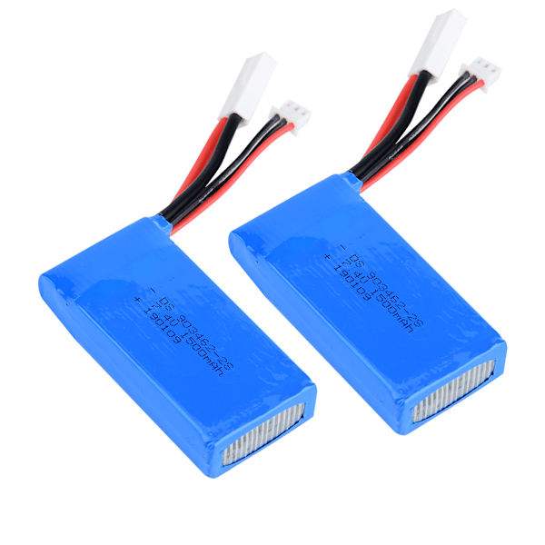2 st 7.4V 1500mAh 25C 2s med liten Tamiya-kontakt Litiumbatteri för FT009 RC-modellbatterier