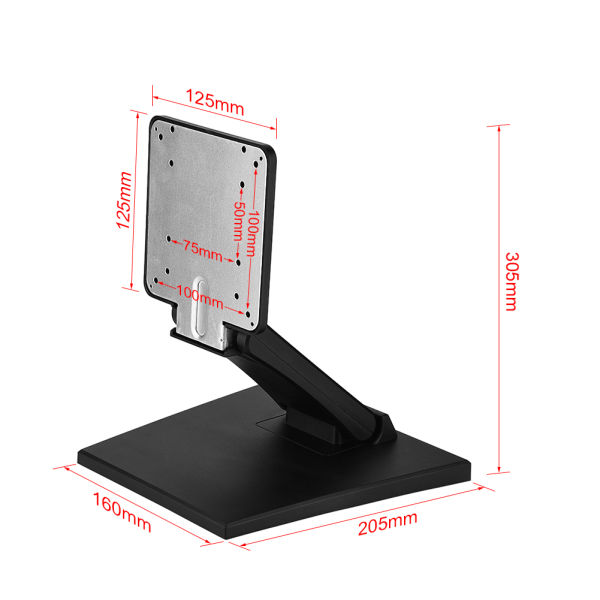 Bordsfäste Montering Stativ Hållare Bas för 10-24 tums platt LED LCD-skärm